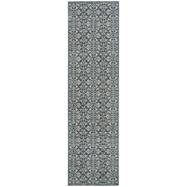 SAFAVIEH Serenity Collection SER215G Turquoise / Cream Rug Image 1