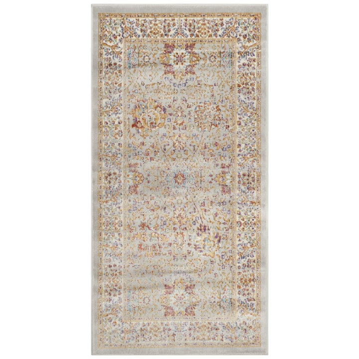 SAFAVIEH Sevilla SEV810A Silver / Ivory Rug Image 5