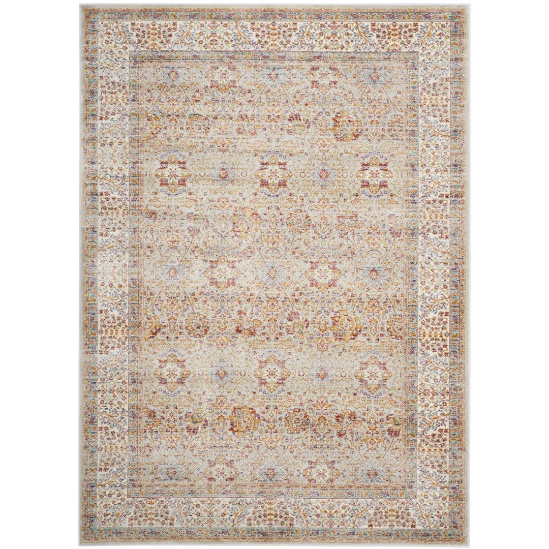 SAFAVIEH Sevilla SEV810A Silver / Ivory Rug Image 7