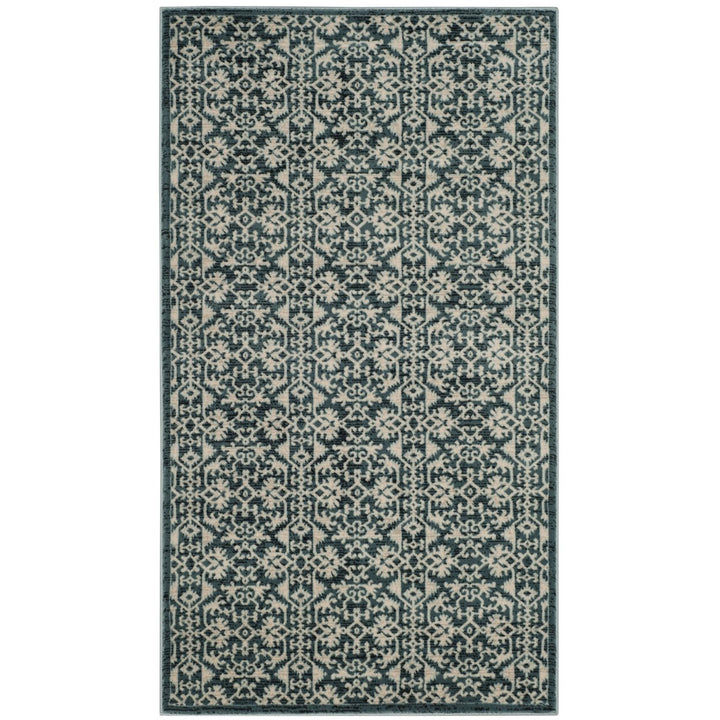 SAFAVIEH Serenity Collection SER215G Turquoise / Cream Rug Image 1