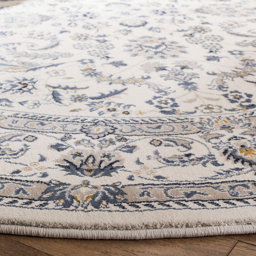 SAFAVIEH Serenity Collection SER216G Ivory / Blue Rug Image 7