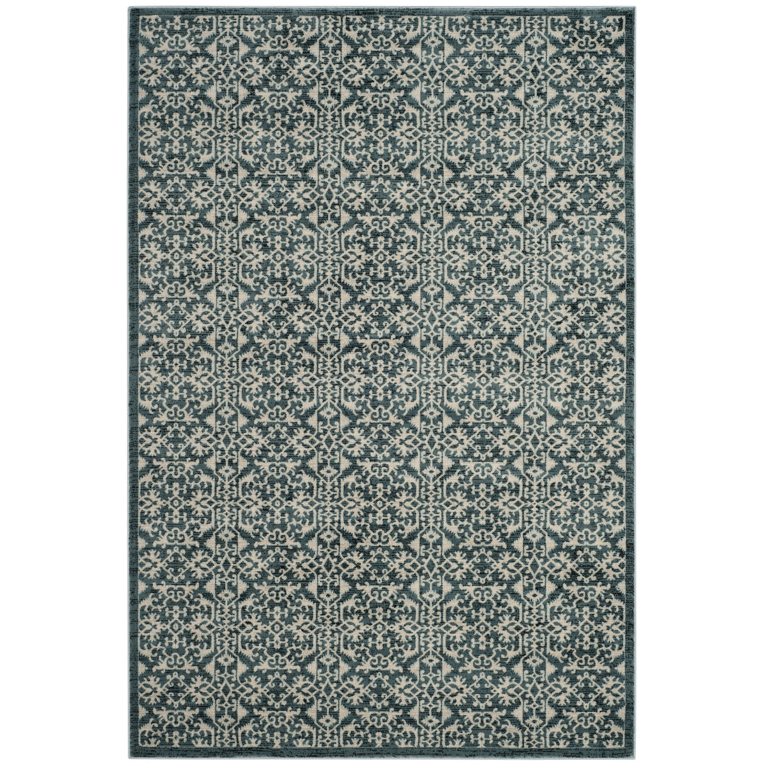 SAFAVIEH Serenity Collection SER215G Turquoise / Cream Rug Image 6