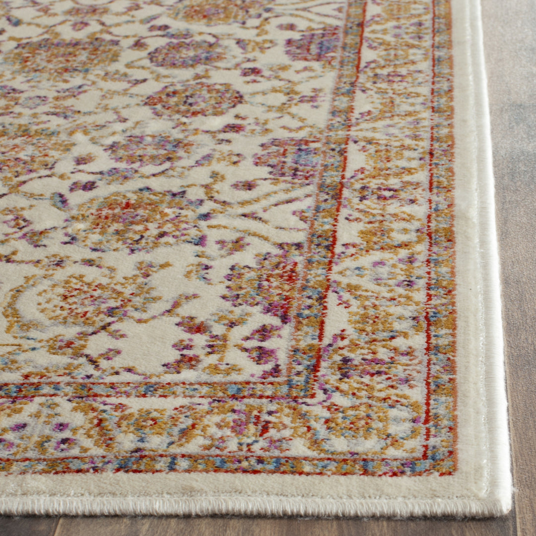 SAFAVIEH Sevilla Collection SEV811B Ivory/Multi Rug Image 4