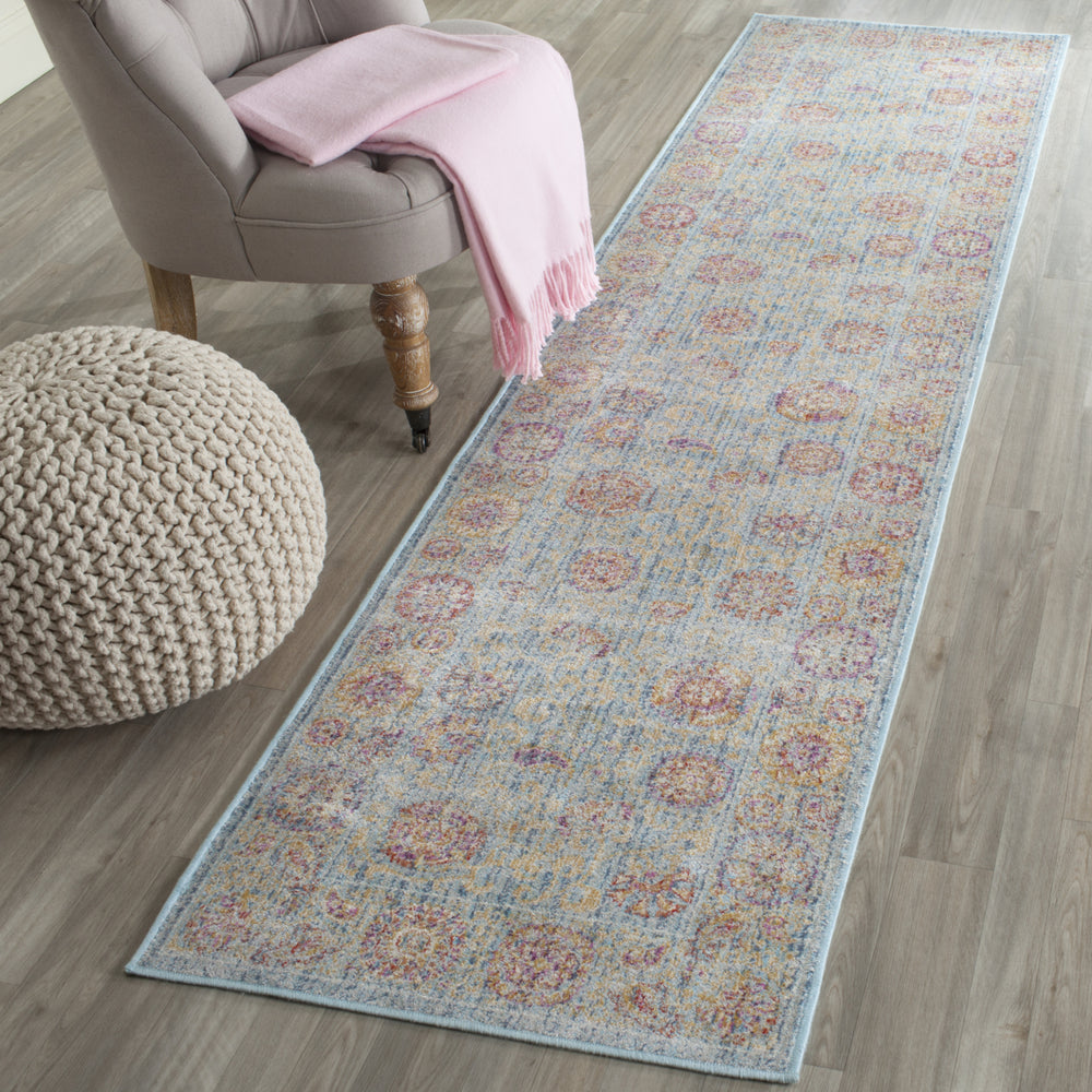 SAFAVIEH Sevilla SEV812C Light Blue / Multi Rug Image 2