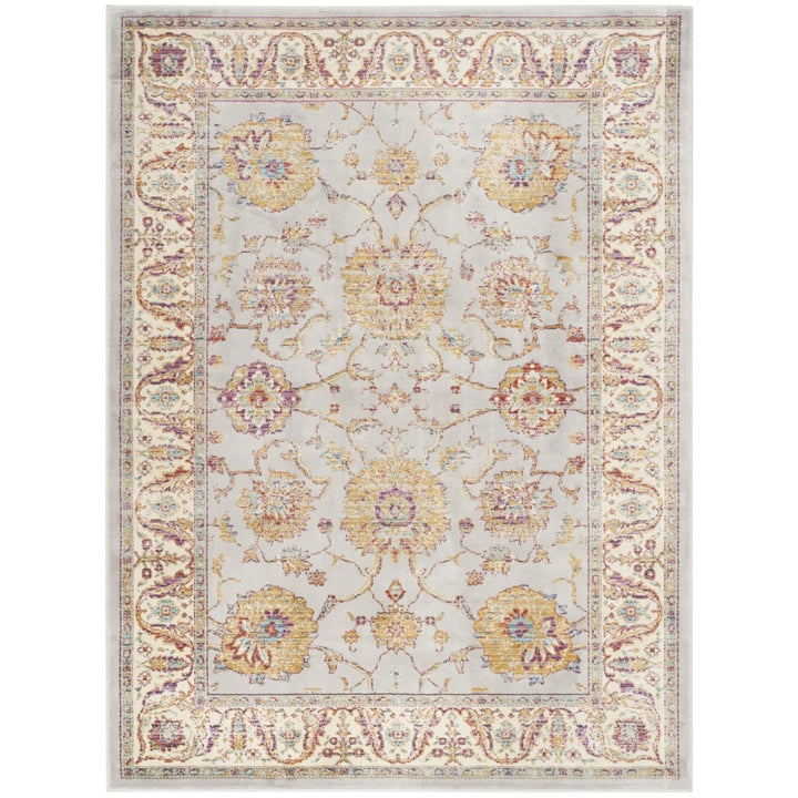 SAFAVIEH Sevilla SEV811F Silver / Ivory Rug Image 6