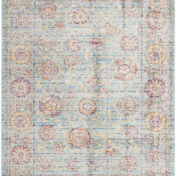 SAFAVIEH Sevilla SEV812C Light Blue / Multi Rug Image 6