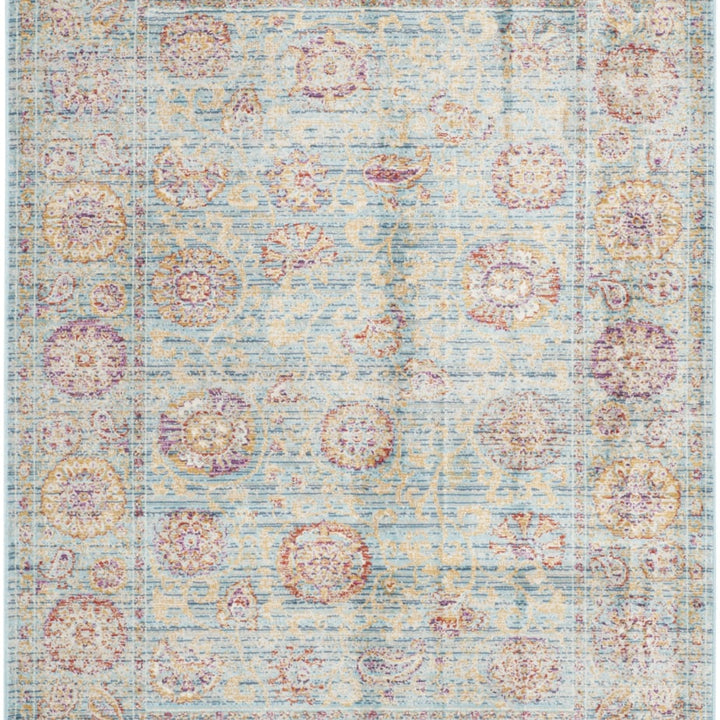 SAFAVIEH Sevilla SEV812C Light Blue / Multi Rug Image 1