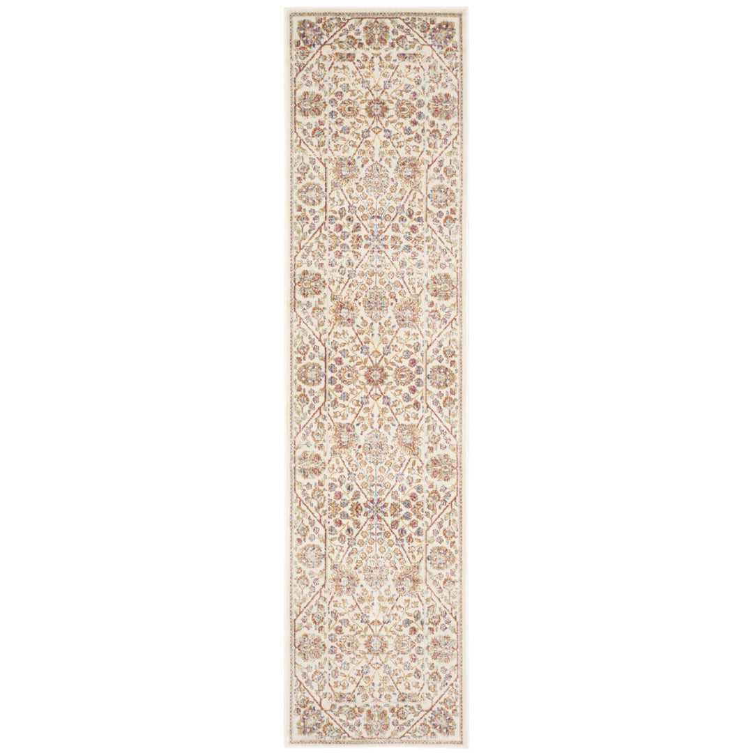 SAFAVIEH Sevilla Collection SEV813B Ivory/Multi Rug Image 3