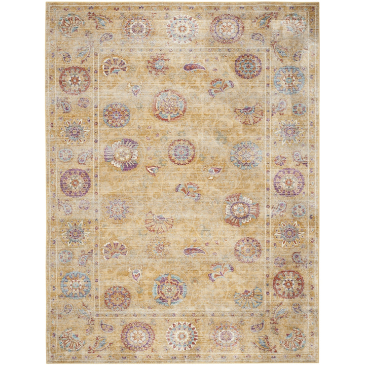 SAFAVIEH Sevilla Collection SEV812E Gold / Multi Rug Image 1