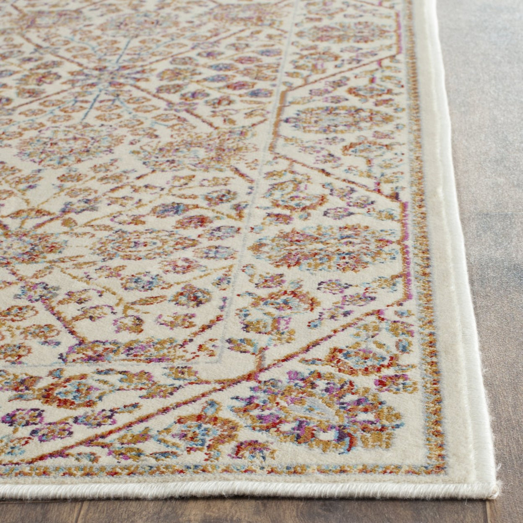 SAFAVIEH Sevilla Collection SEV813B Ivory/Multi Rug Image 4