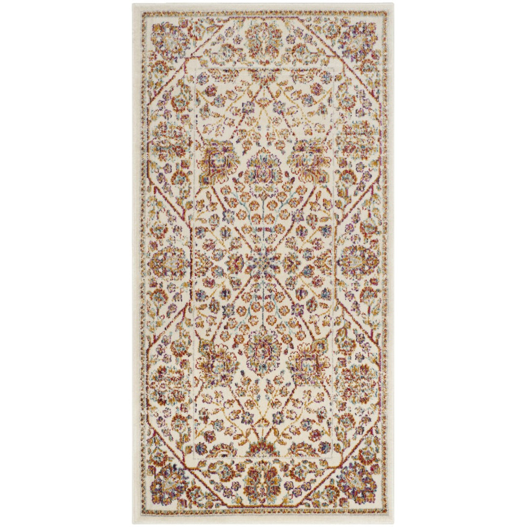 SAFAVIEH Sevilla Collection SEV813B Ivory/Multi Rug Image 5