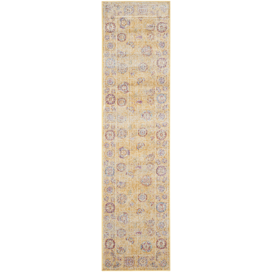 SAFAVIEH Sevilla Collection SEV812E Gold / Multi Rug Image 3