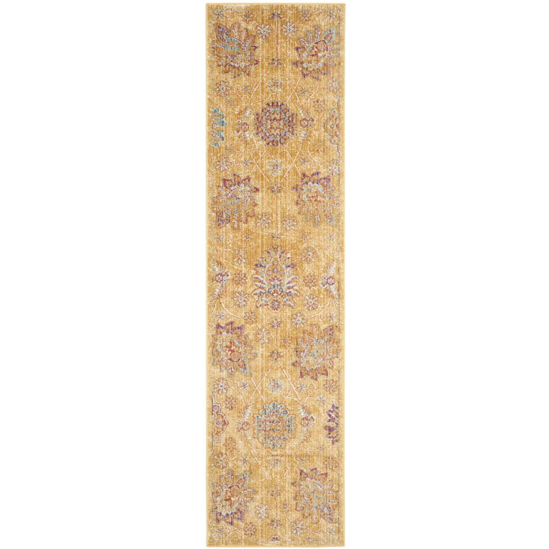 SAFAVIEH Sevilla Collection SEV814E Gold / Multi Rug Image 3