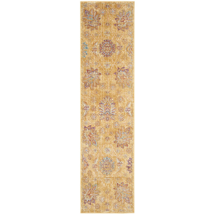 SAFAVIEH Sevilla Collection SEV814E Gold / Multi Rug Image 3