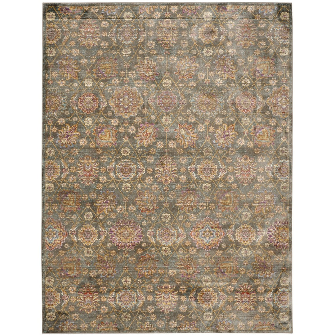 SAFAVIEH Sevilla Collection SEV814G Grey / Multi Rug Image 1