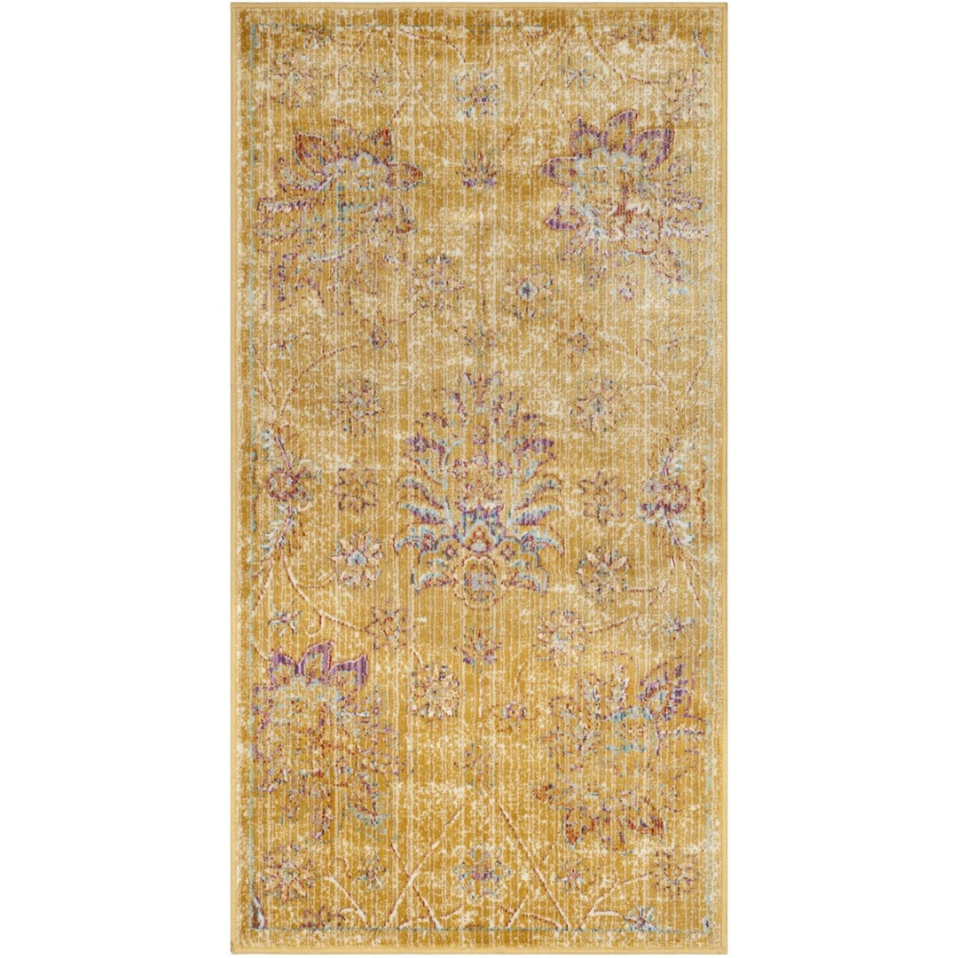 SAFAVIEH Sevilla Collection SEV814E Gold / Multi Rug Image 5