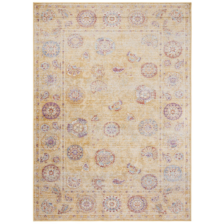 SAFAVIEH Sevilla Collection SEV812E Gold / Multi Rug Image 9