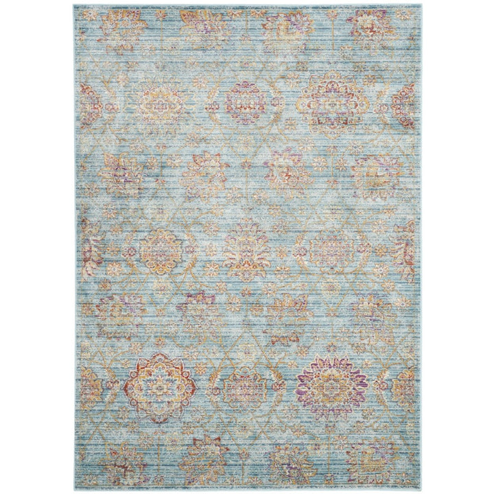 SAFAVIEH Sevilla Collection SEVB814H Blue/Multi Rug Image 1