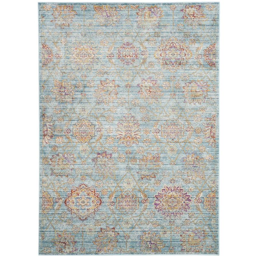 SAFAVIEH Sevilla Collection SEVB814H Blue/Multi Rug Image 1