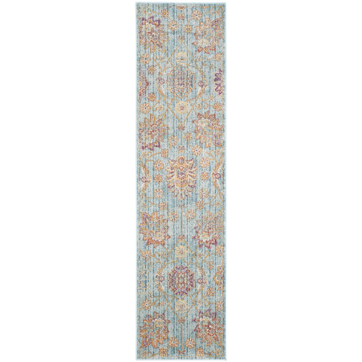 SAFAVIEH Sevilla Collection SEV814H Blue / Multi Rug Image 3