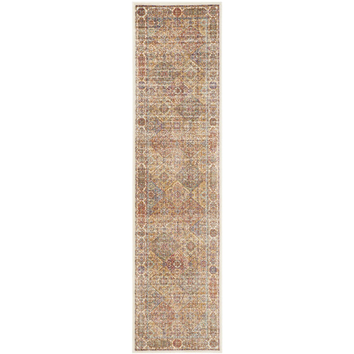 SAFAVIEH Sevilla Collection SEV815B Ivory/Multi Rug Image 3