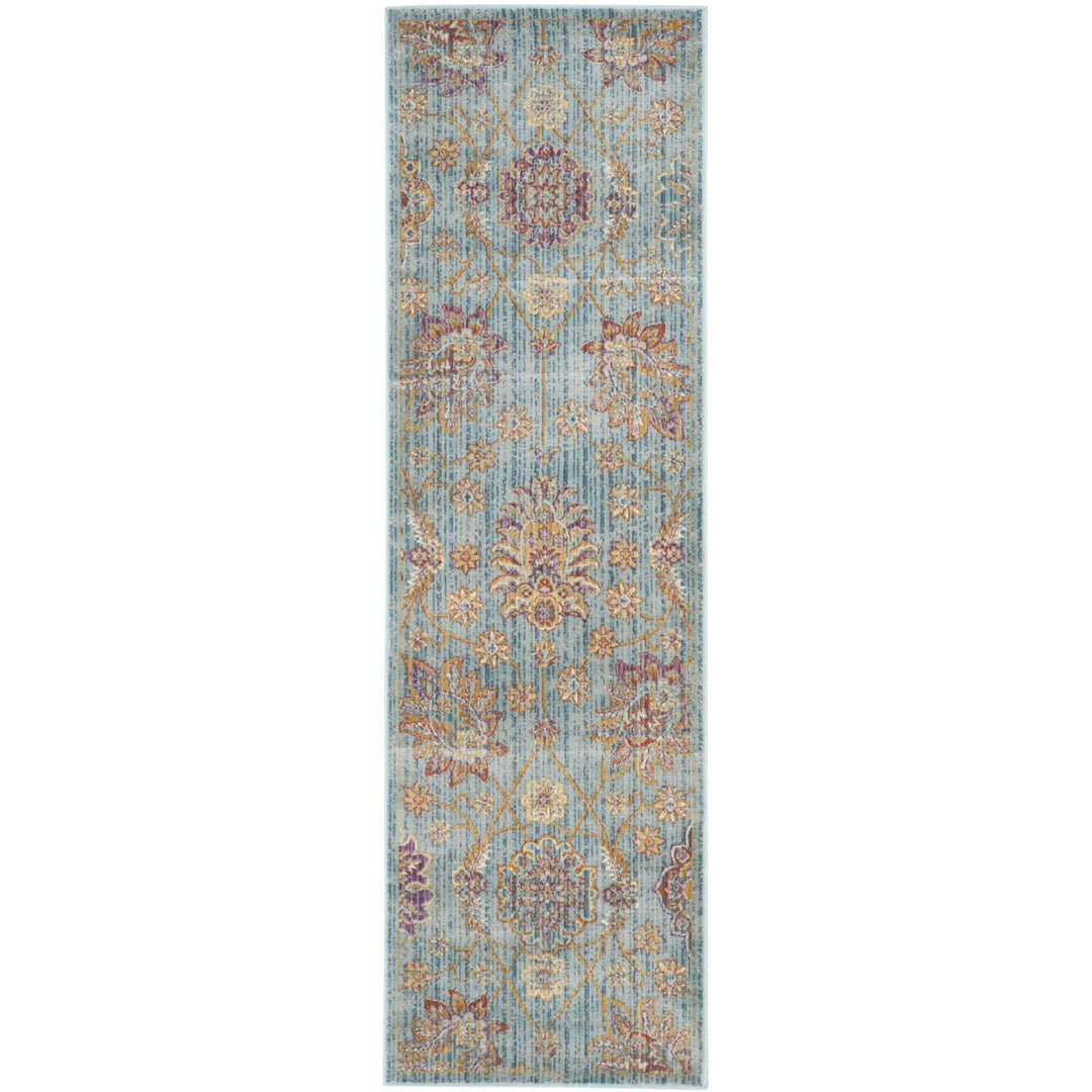 SAFAVIEH Sevilla Collection SEVB814H Blue/Multi Rug Image 1