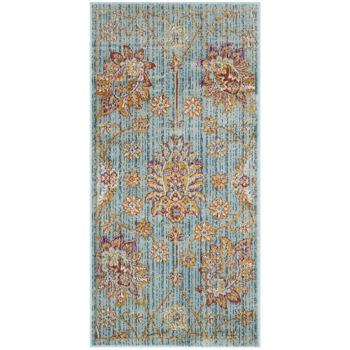 SAFAVIEH Sevilla Collection SEV814H Blue / Multi Rug Image 5