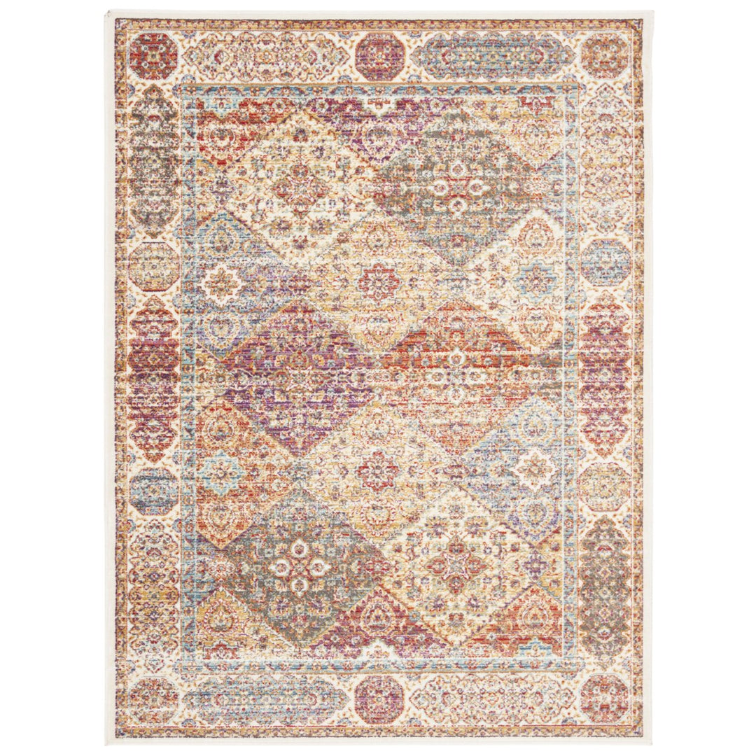 SAFAVIEH Sevilla Collection SEV815B Ivory/Multi Rug Image 6