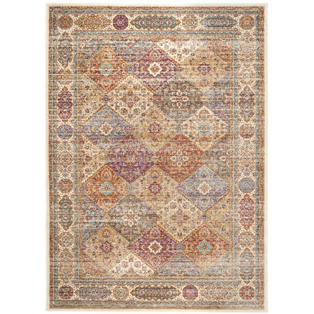 SAFAVIEH Sevilla Collection SEV815B Ivory/Multi Rug Image 7