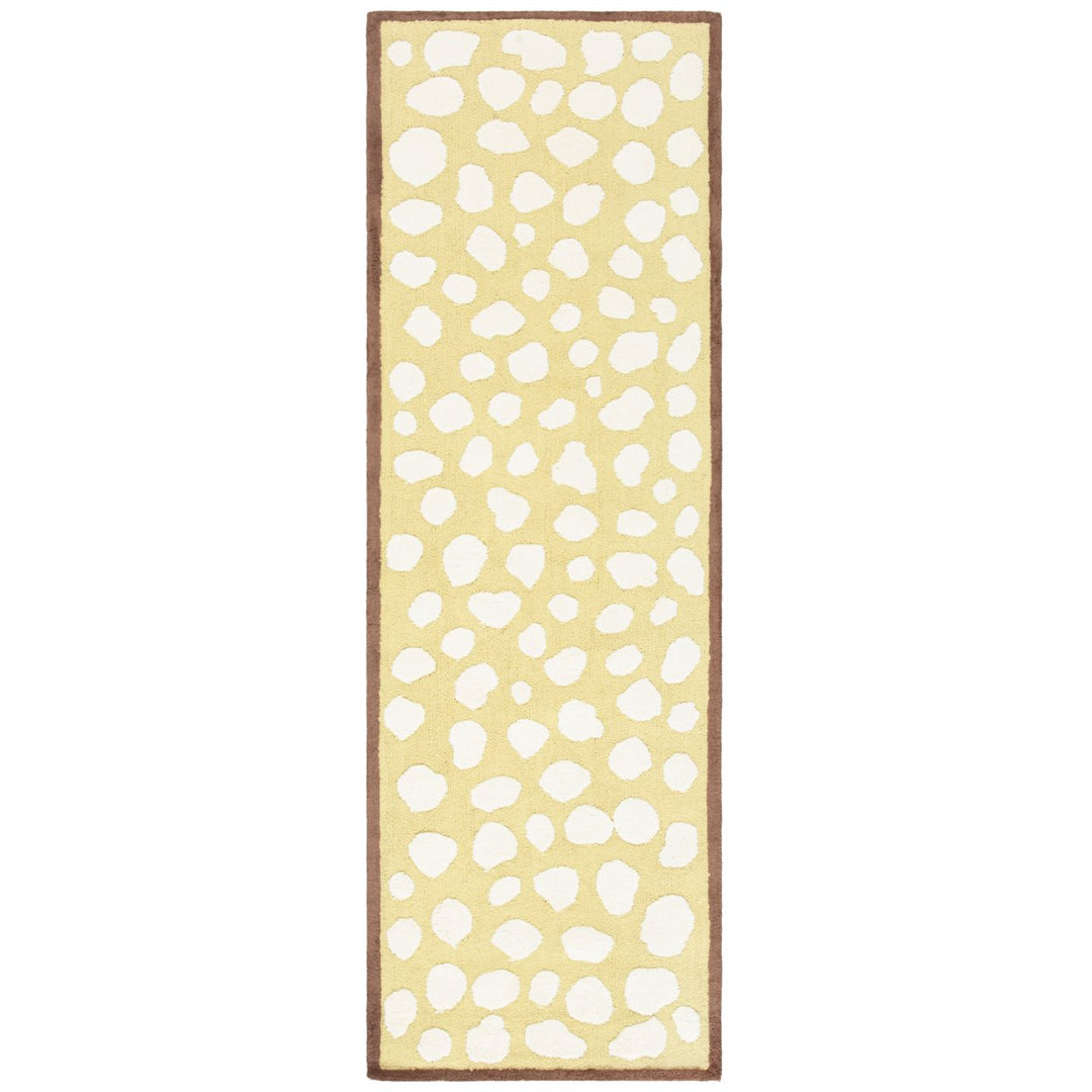 SAFAVIEH Kids SFK219A Handmade Green / Ivory Rug Image 1