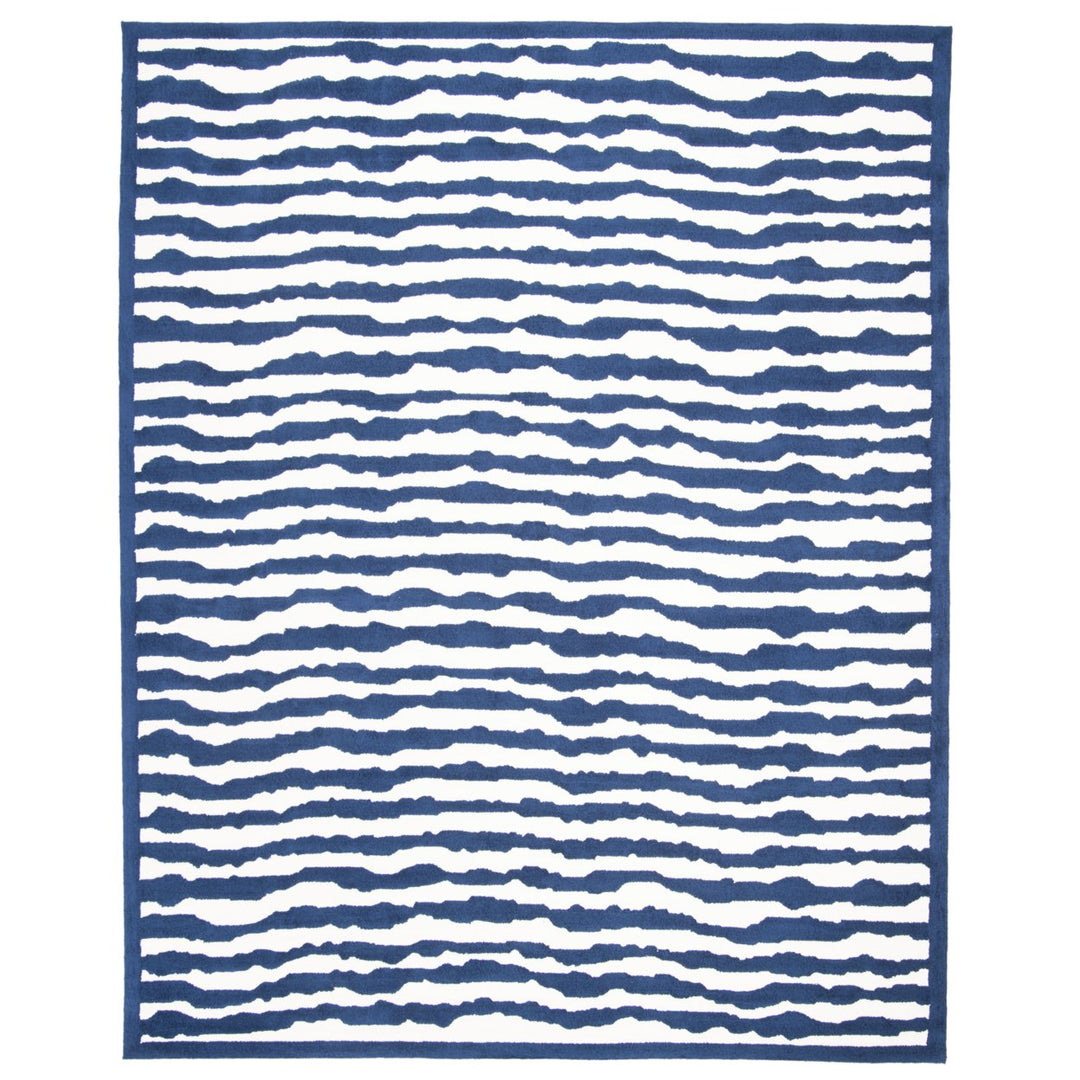 SAFAVIEH Kids Collection SFK215A Handmade Ivory/Blue Rug Image 1