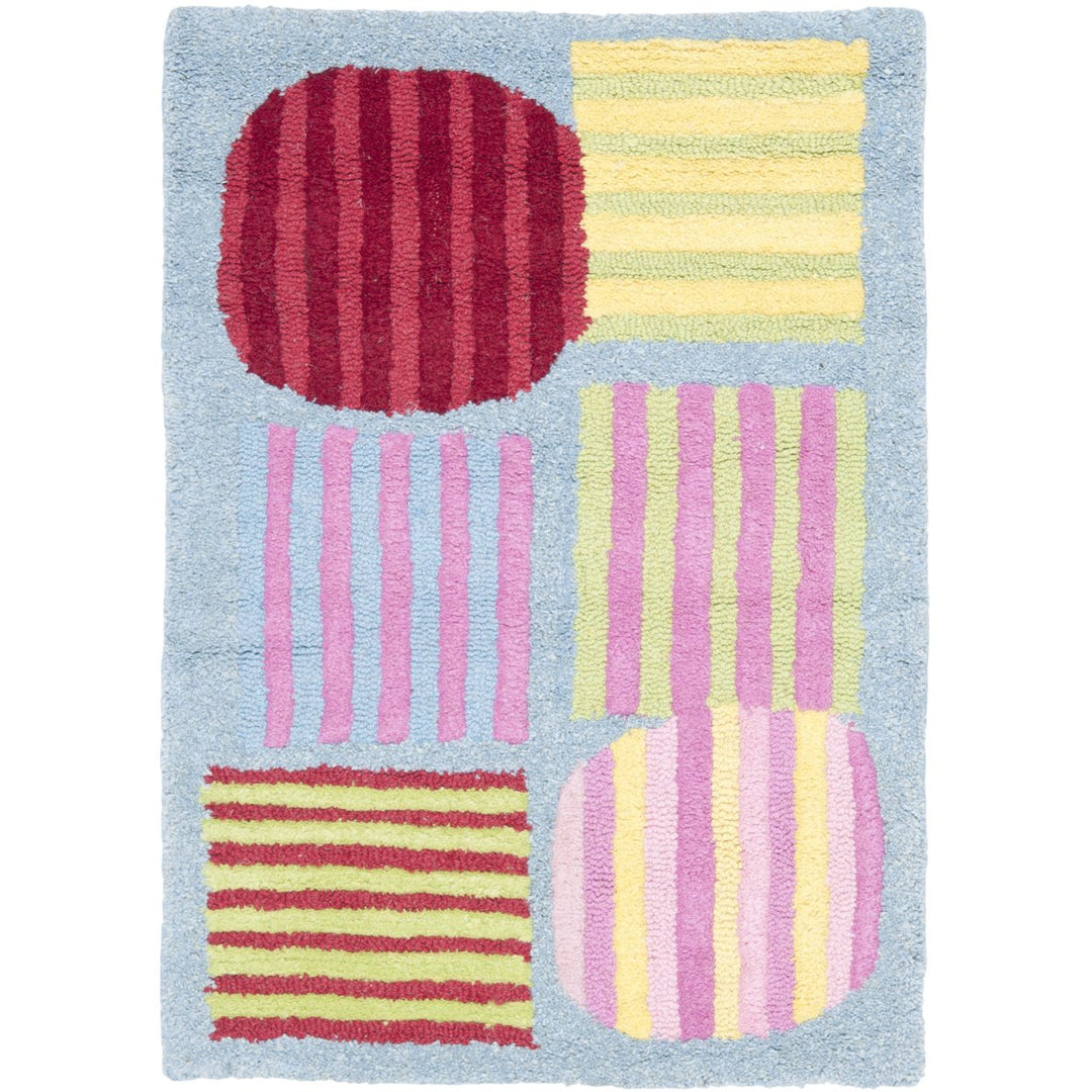 SAFAVIEH Kids Collection SFK312A Handmade Blue/Multi Rug Image 5