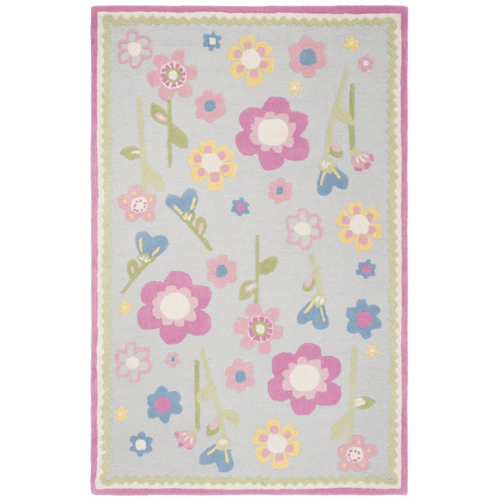 SAFAVIEH Kids Collection SFK311A Handmade Blue/Multi Rug Image 1