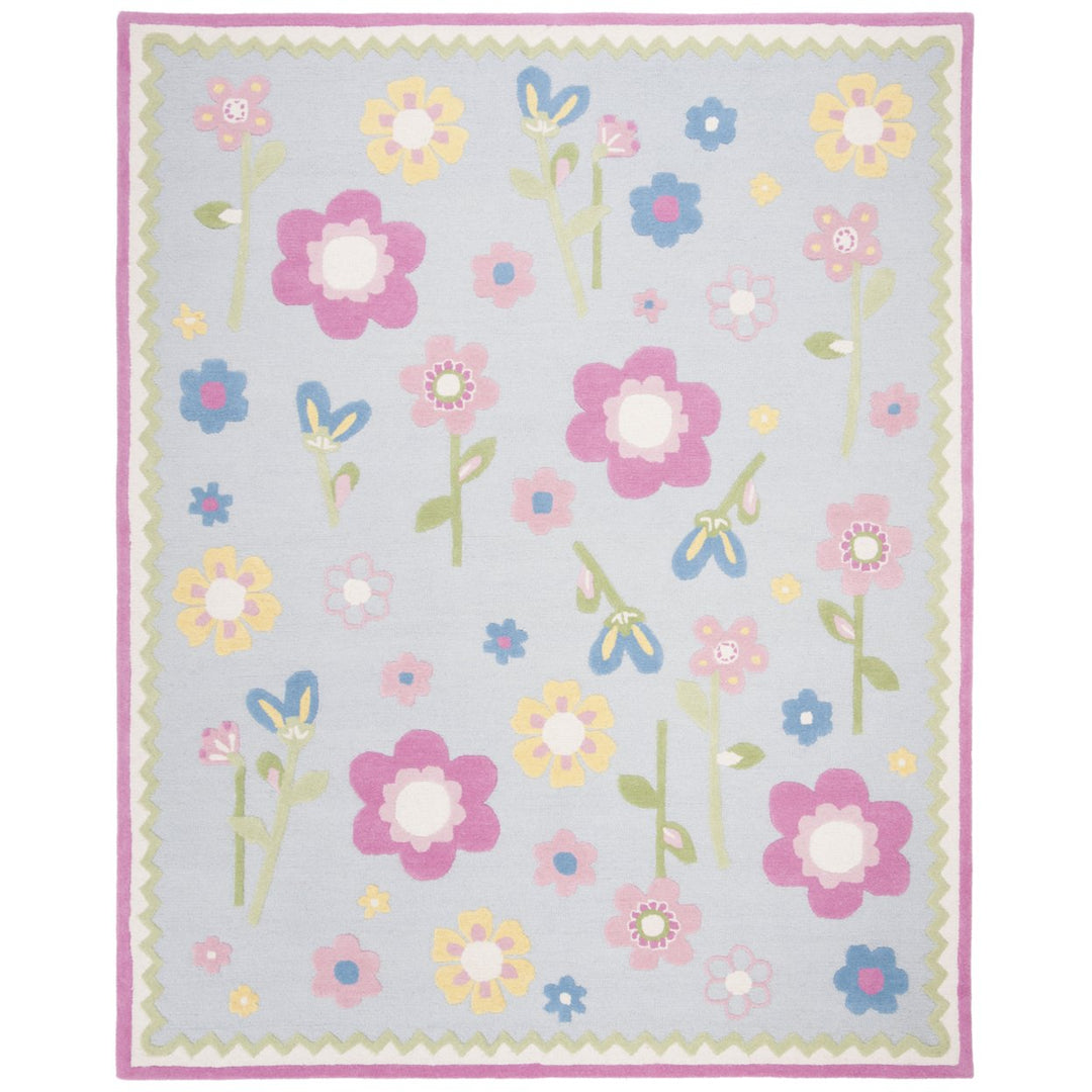 SAFAVIEH Kids Collection SFK311A Handmade Blue/Multi Rug Image 1