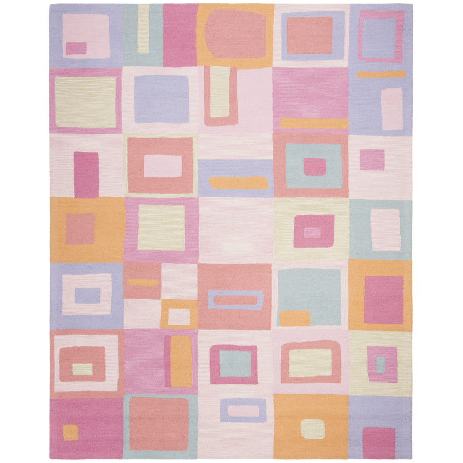 SAFAVIEH Kids Collection SFK317A Handmade Pink/Multi Rug Image 1