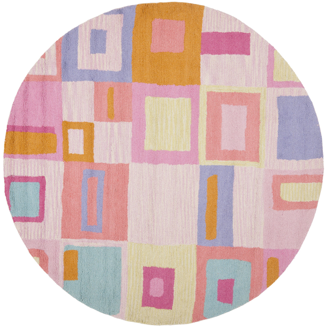 SAFAVIEH Kids Collection SFK317A Handmade Pink/Multi Rug Image 3