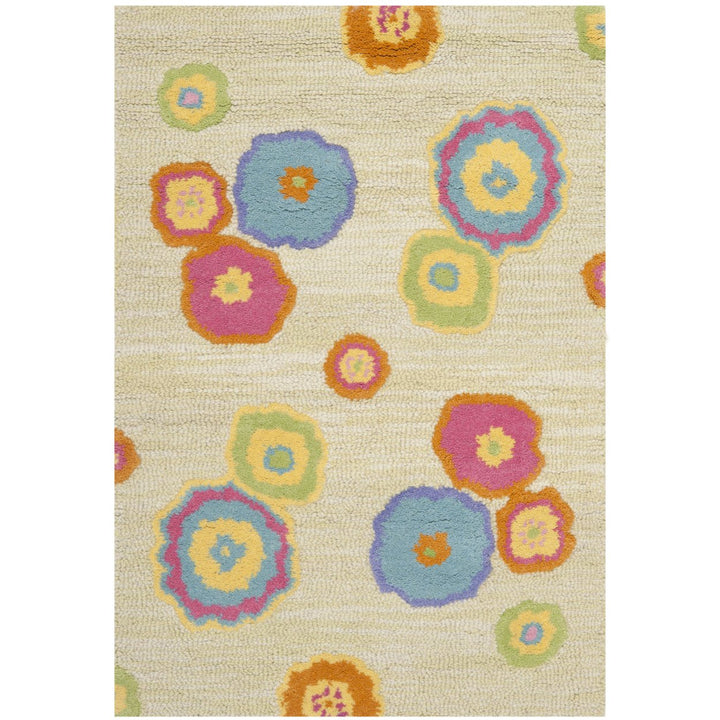 SAFAVIEH Kids SFK316A Handmade Light Green / Multi Rug Image 1