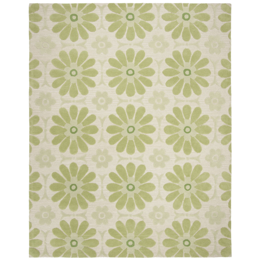 SAFAVIEH Kids SFK319A Handmade Beige / Green Rug Image 1