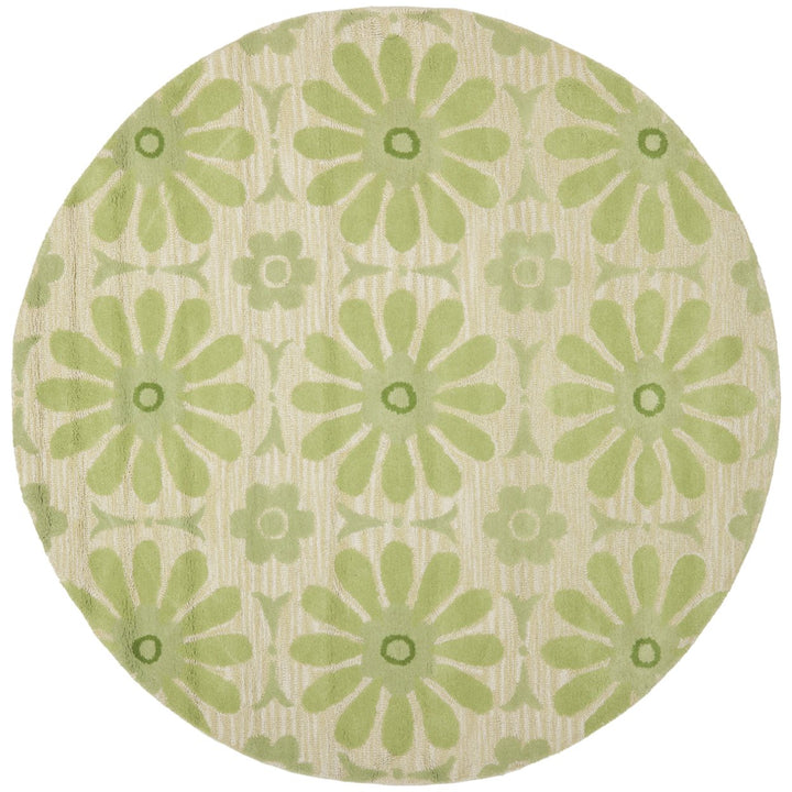 SAFAVIEH Kids SFK319A Handmade Beige / Green Rug Image 3