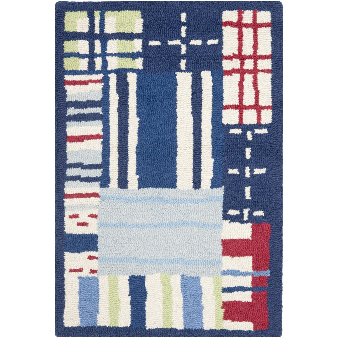 SAFAVIEH Kids Collection SFK318A Handmade Blue/Multi Rug Image 6