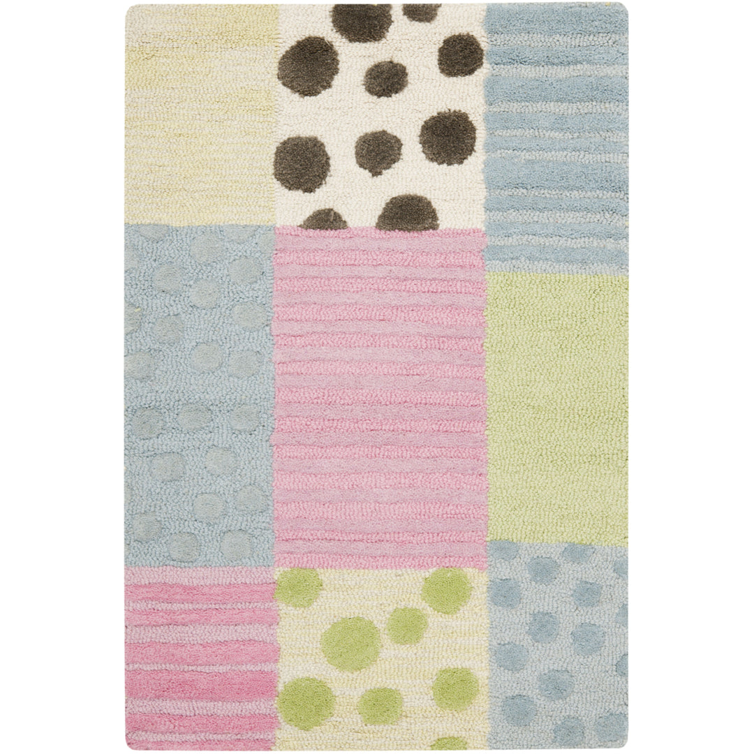 SAFAVIEH Kids Collection SFK322A Handmade Blue / Pink Rug Image 6