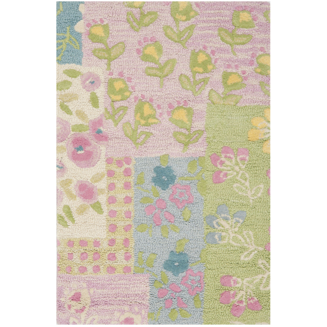 SAFAVIEH Kids Collection SFK321A Handmade Pink/Multi Rug Image 6