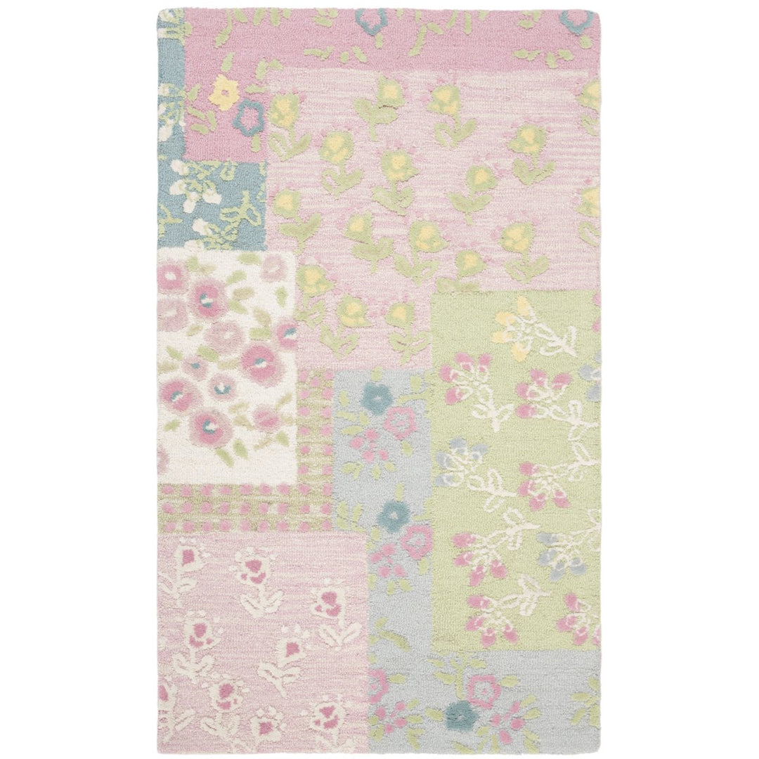 SAFAVIEH Kids Collection SFK321A Handmade Pink/Multi Rug Image 7