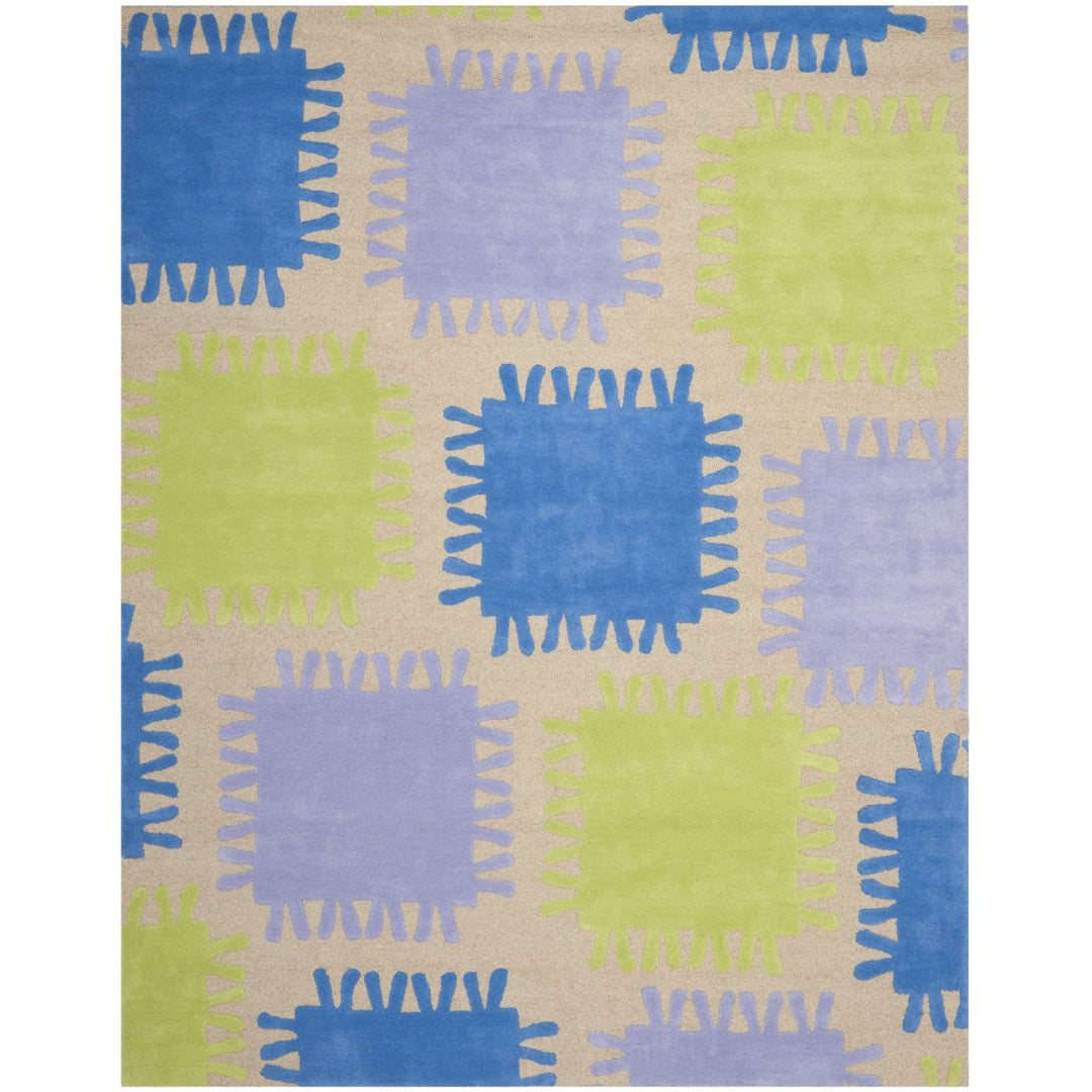 SAFAVIEH Kids SFK352A Handmade Beige / Multi Rug Image 1