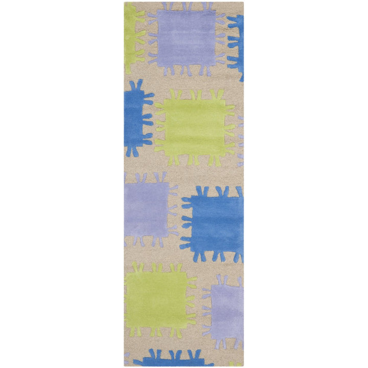 SAFAVIEH Kids SFK352A Handmade Beige / Multi Rug Image 1