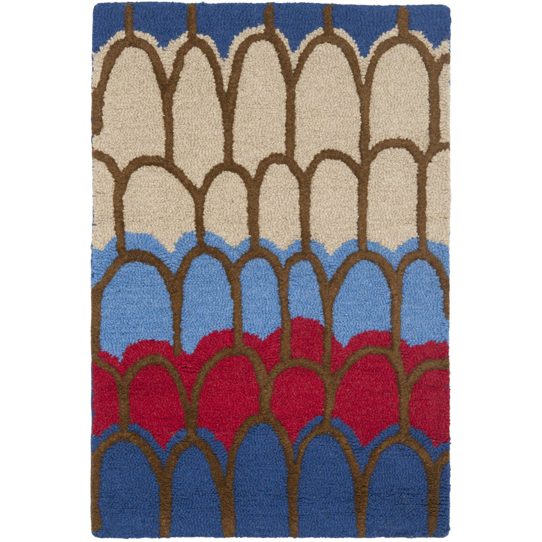 SAFAVIEH Kids Collection SFK353A Handmade Blue/Multi Rug Image 1