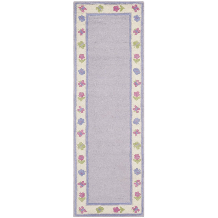 SAFAVIEH Kids SFK354A Handmade Lavender / Multi Rug Image 1