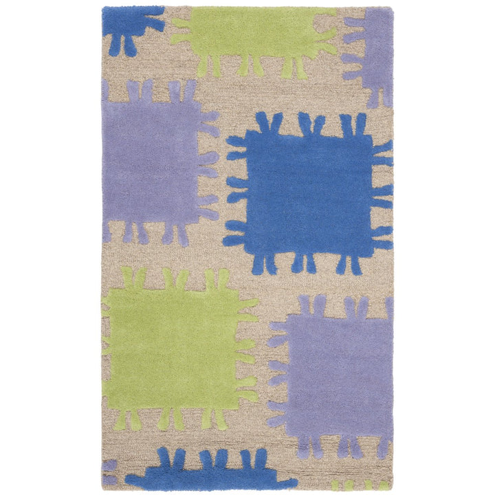 SAFAVIEH Kids SFK352A Handmade Beige / Multi Rug Image 1