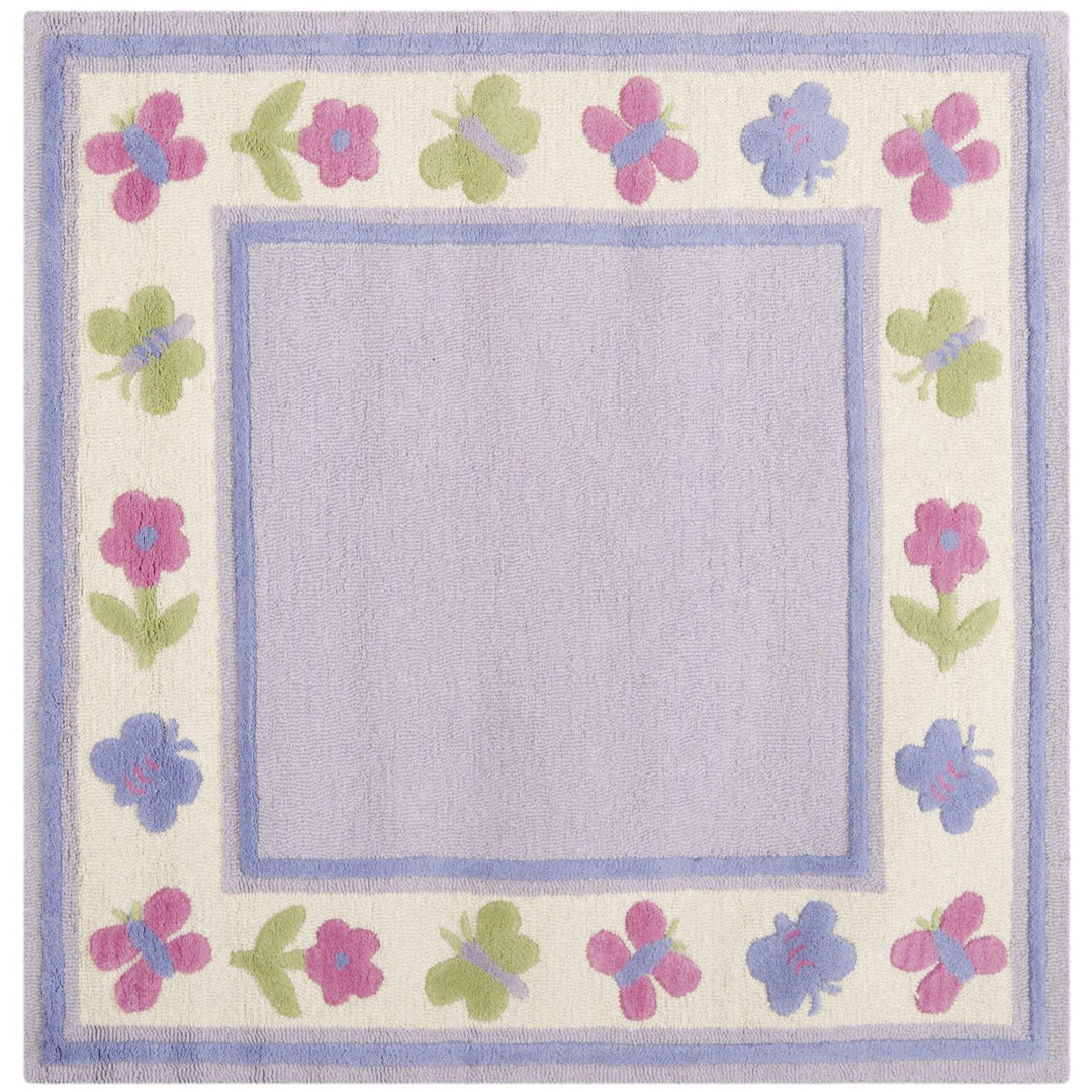 SAFAVIEH Kids SFK354A Handmade Lavender / Multi Rug Image 1