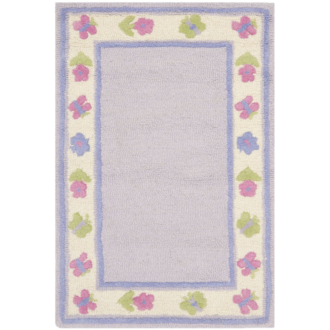 SAFAVIEH Kids SFK354A Handmade Lavender / Multi Rug Image 1